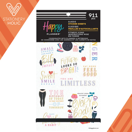 Happy Planner - Sticker Book - Fitness Icons