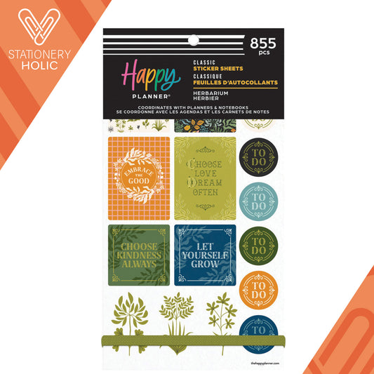 Happy Planner - Sticker Book - Herbarium Classic