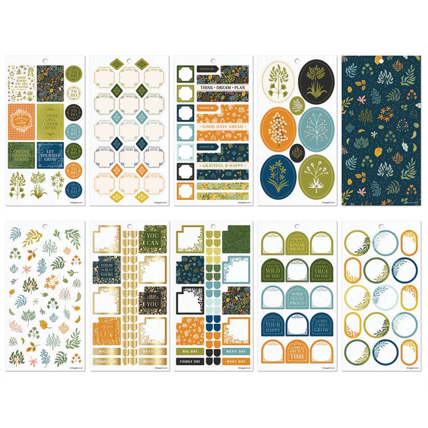 Happy Planner - Sticker Book - Herbarium Classic
