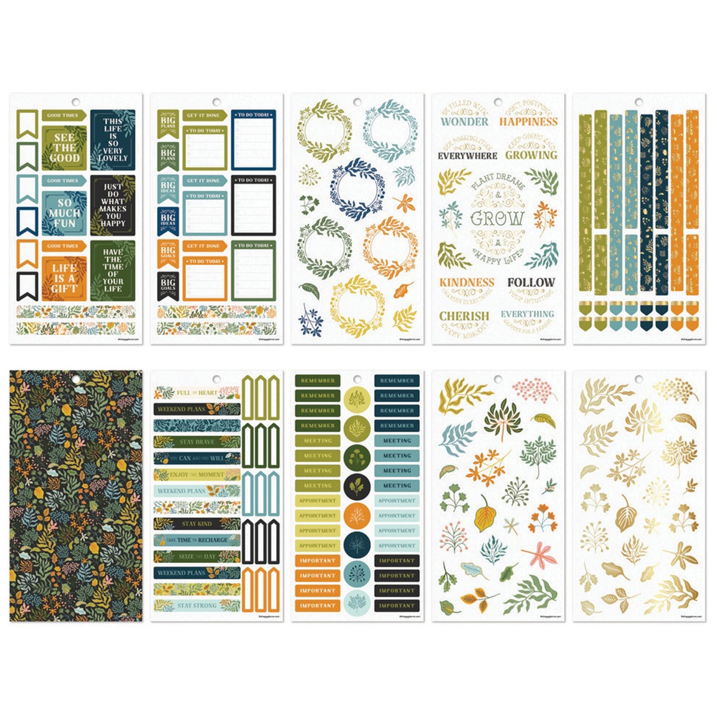 Happy Planner - Sticker Book - Herbarium Classic