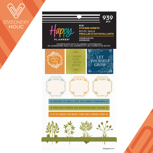Happy Planner - Sticker Book - Herbarium Mini