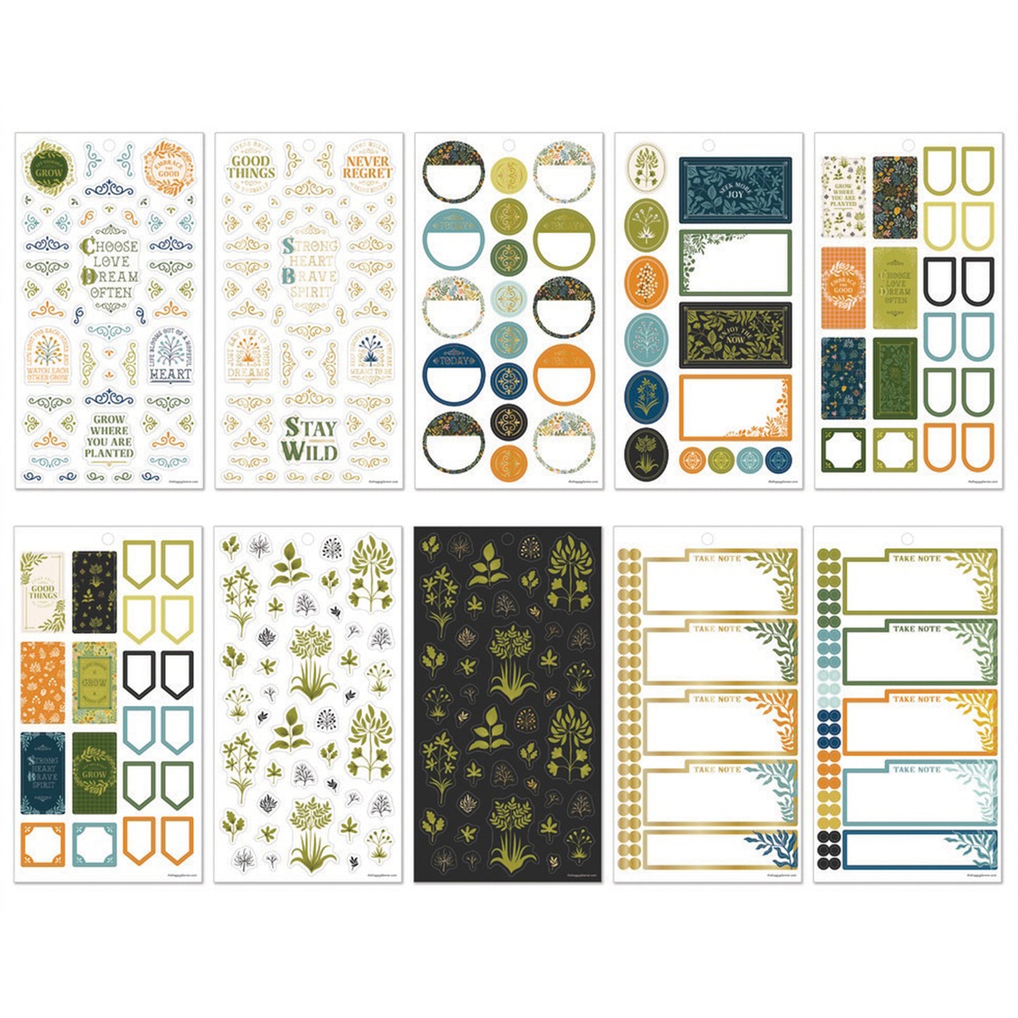 Happy Planner - Sticker Book - Herbarium Mini