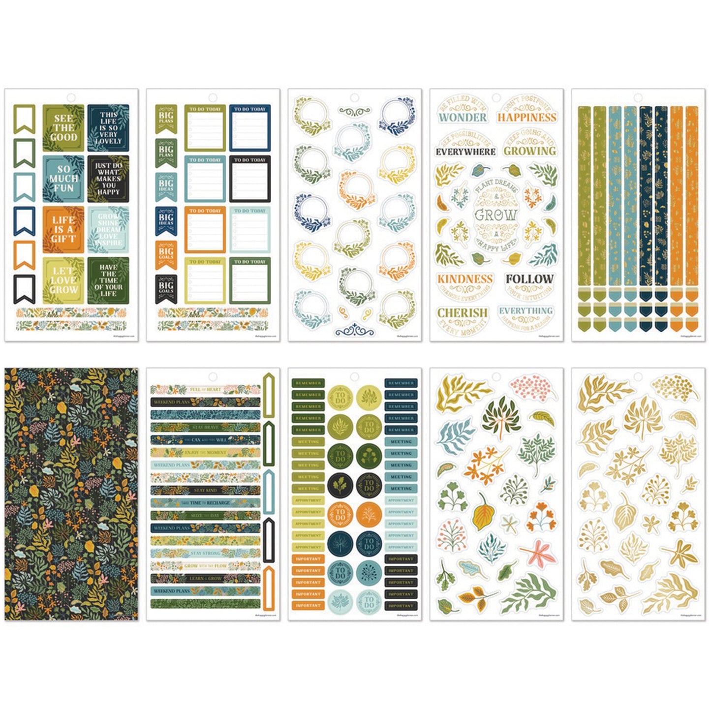 Happy Planner - Sticker Book - Herbarium Mini