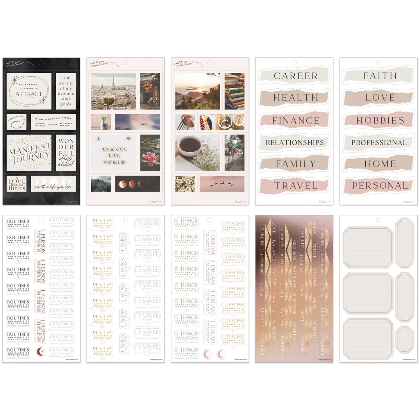 Happy Planner - Sticker Book - Manifestation