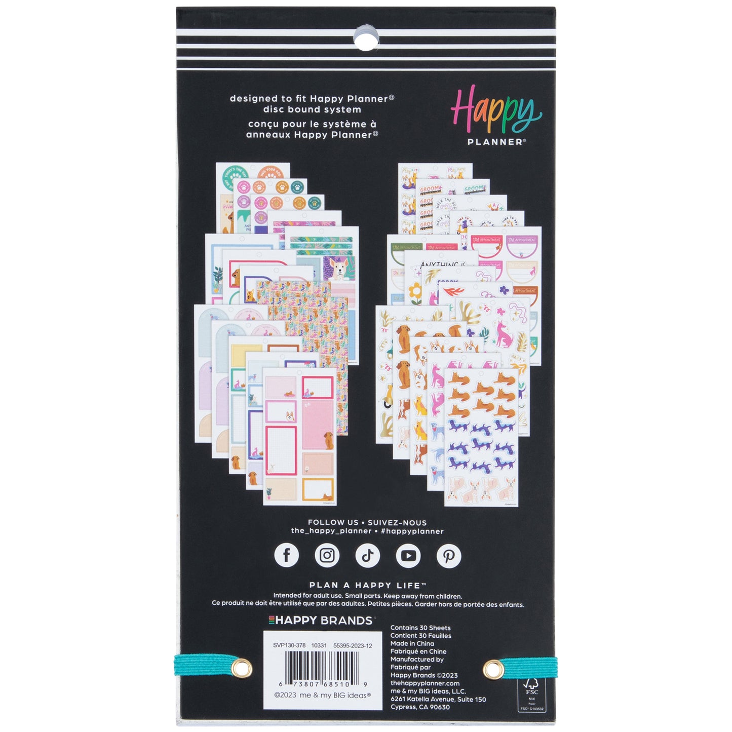 Happy Planner - Sticker Book - Playful Pups