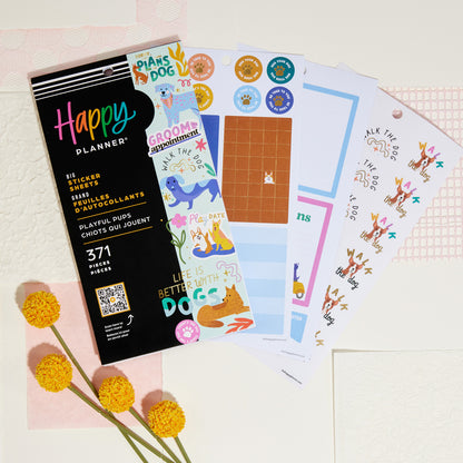 Happy Planner - Sticker Book - Playful Pups