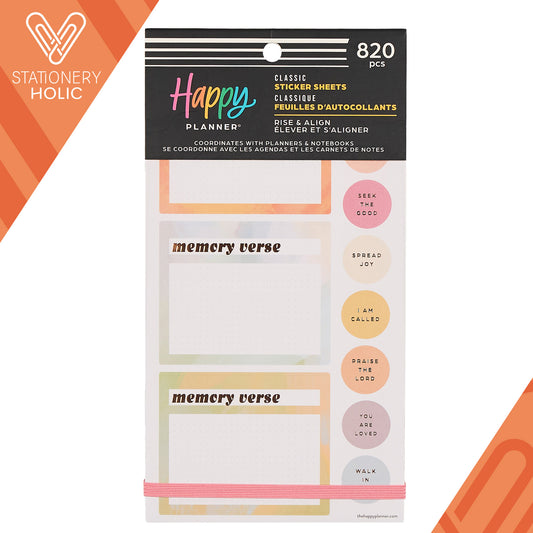 Happy Planner - Sticker Book - Rise & Align Faith
