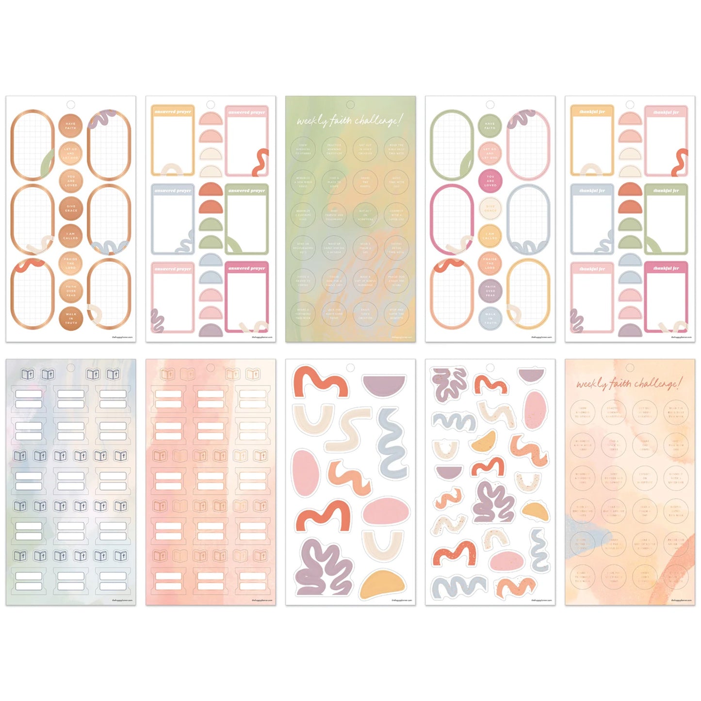 Happy Planner - Sticker Book - Rise & Align Faith