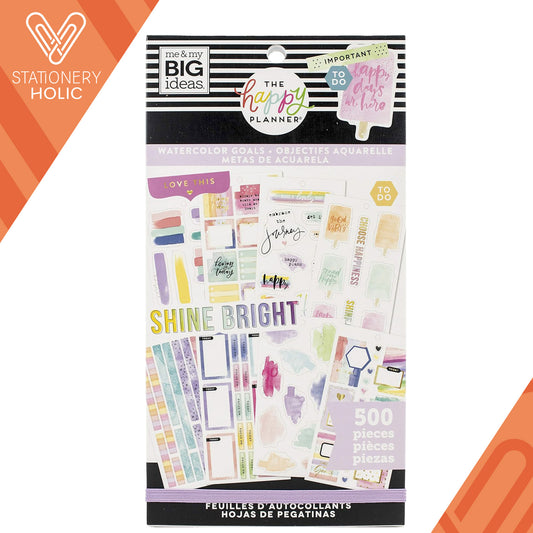 Happy Planner - Sticker Book - Watercolor Goals