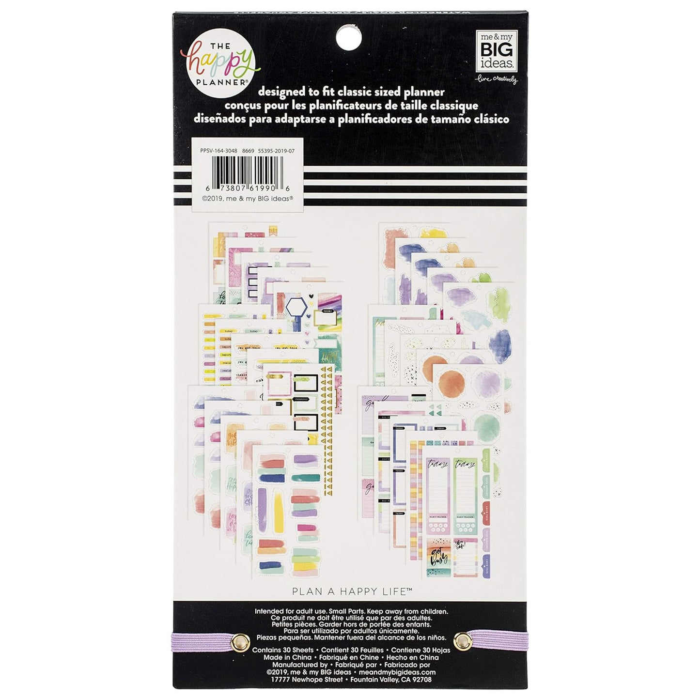 Happy Planner - Sticker Book - Watercolor Goals