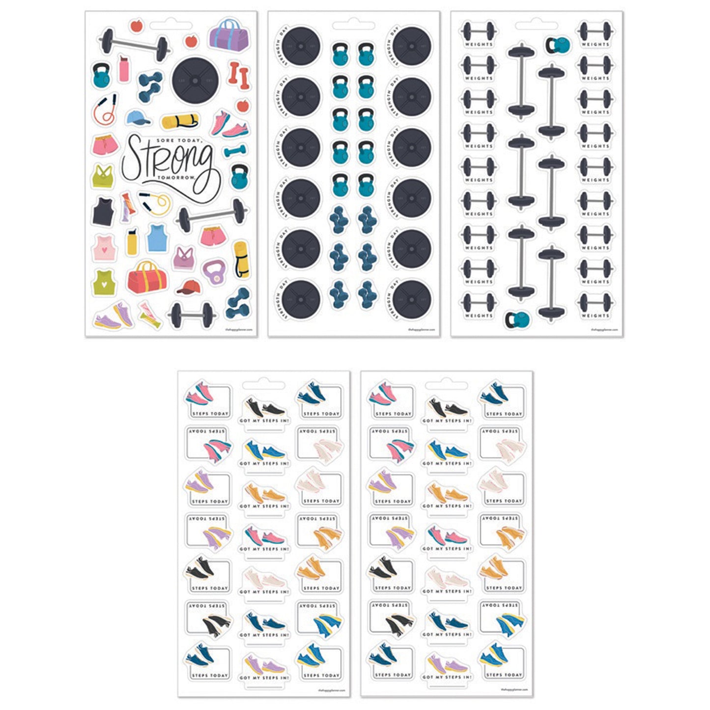 Happy Planner - Sticker Pack - Fitness Icons