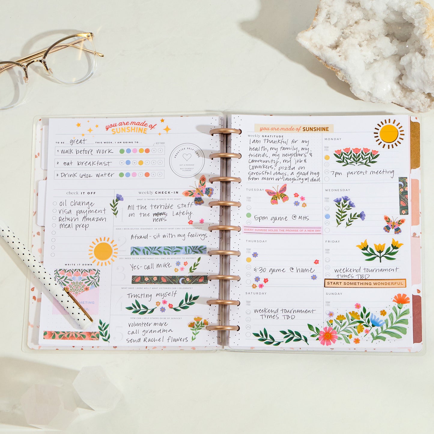 Happy Planner - Planner Classic (12 meses no fechado) - Sand & Stone Recovery