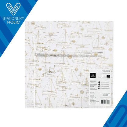 Heidi Swapp - Acetato con Foil 12 x 12 - Set Sail