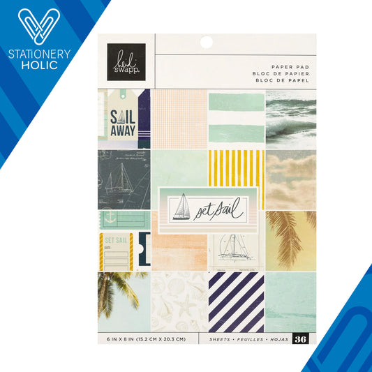 Heidi Swapp - Bloc Papel 6 x 8 - Set Sail