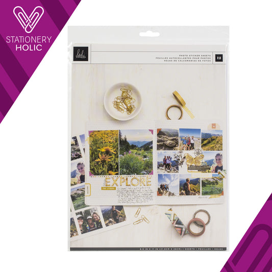 Heidi Swapp - Hojas Sticker para Fotos - 12 unidades