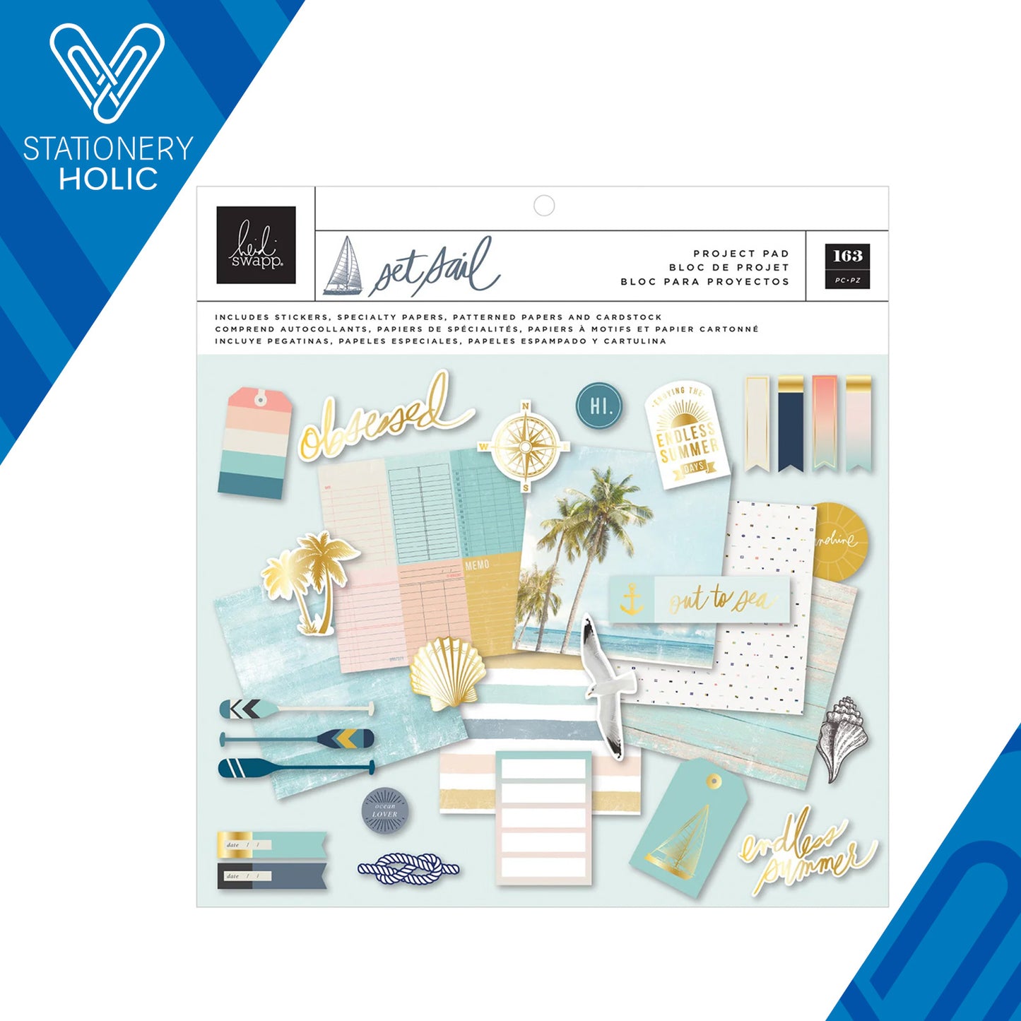 Heidi Swapp - Project Pad 12 x 12 - Set Sail