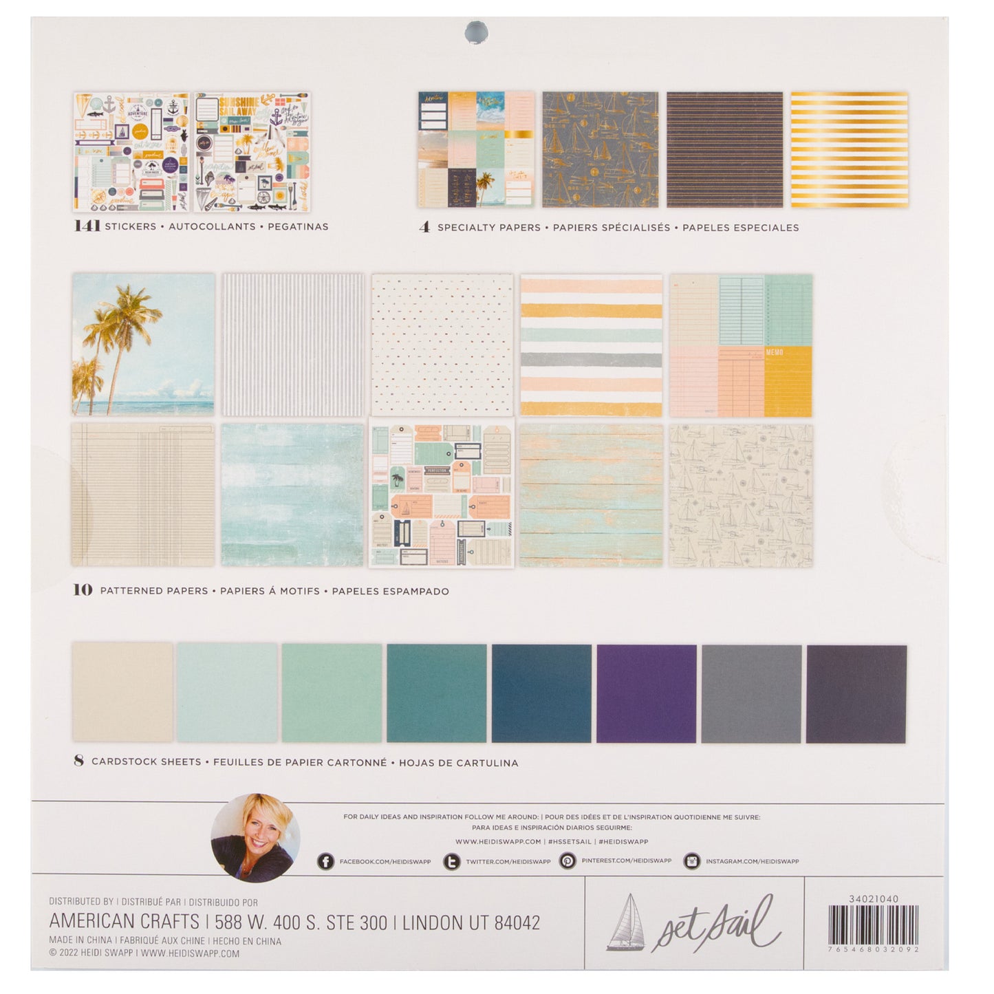 Heidi Swapp - Project Pad 12 x 12 - Set Sail