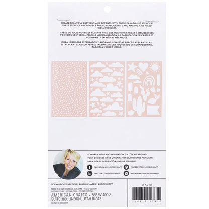 Heidi Swapp - Stencils - Sun Chaser