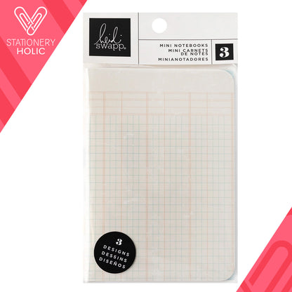 Heidi Swapp - Set Cuadernos Mini - Hojas Blancas
