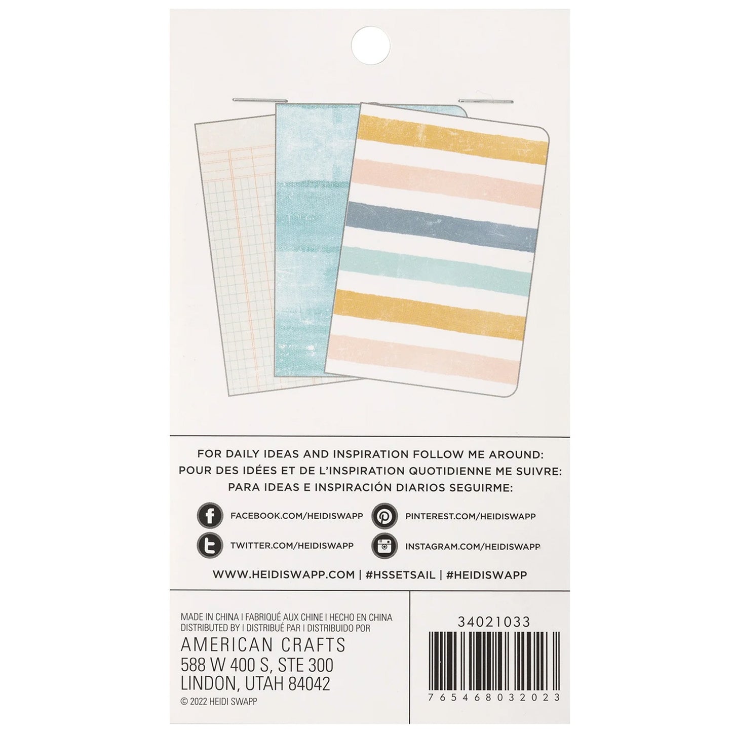 Heidi Swapp - Set Cuadernos Mini - Hojas Blancas