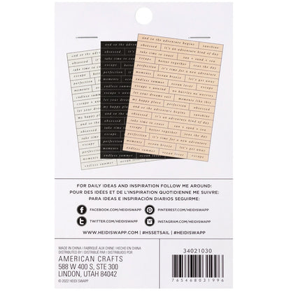 Heidi Swapp - Stickers - Set Sail Sentiments