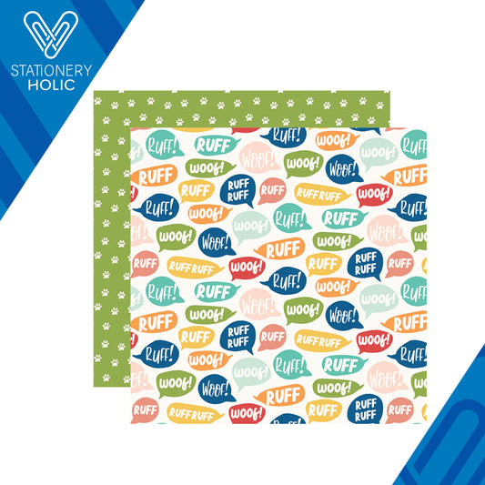 Simple Stories - Hoja Papel 12 x 12 - Fur Baby Dog - Ruff Life