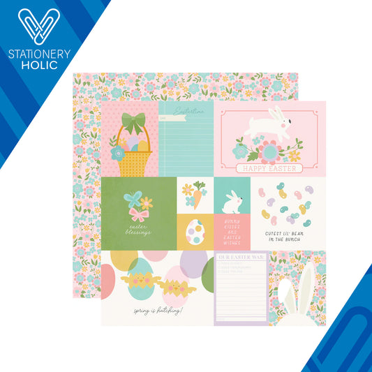 Simple Stories - Hoja Papel 12 x 12 - Hoppy Easter - Elements