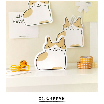 Iconic - Memo Pad - Doodle Cat Cheese