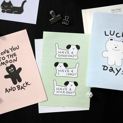 Iconic - Pad Para Cartas - Doodle White