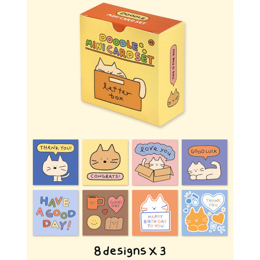 Iconic - Set de Tarjetitas Mini - Doodle Cream Yellow