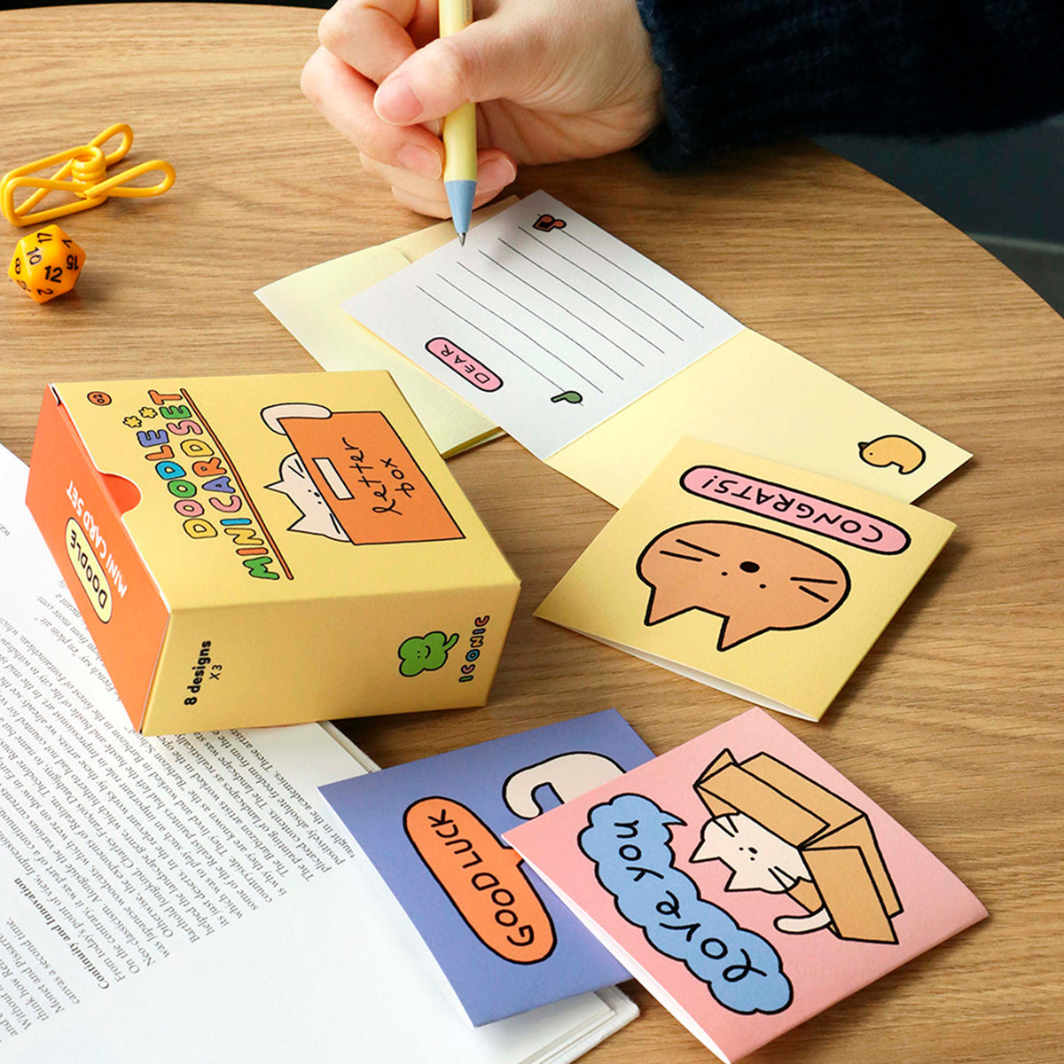 Iconic - Set de Tarjetitas Mini - Doodle Cream Yellow
