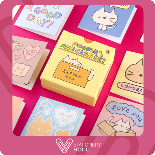 Iconic - Set de Tarjetitas Mini - Doodle Cream Yellow