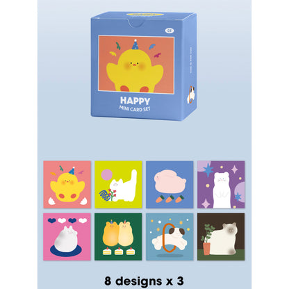 Iconic - Set de Tarjetitas Mini - Happy