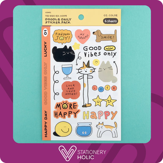 Iconic - Sticker Pack - Doodles Color