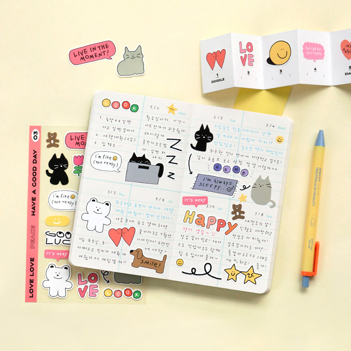 Iconic - Sticker Pack - Doodles Color