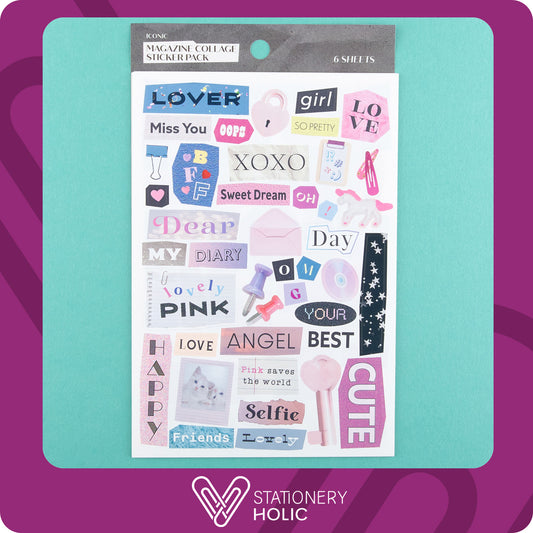 Iconic - Sticker Pack - Magazine Collage