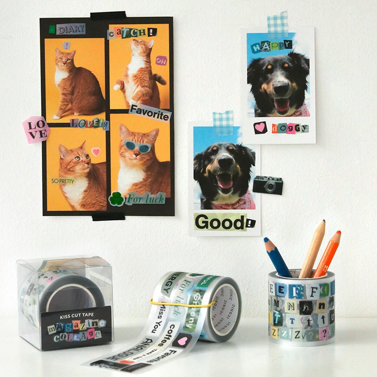 Iconic - Sticker Roll Pet - Magazine Collage