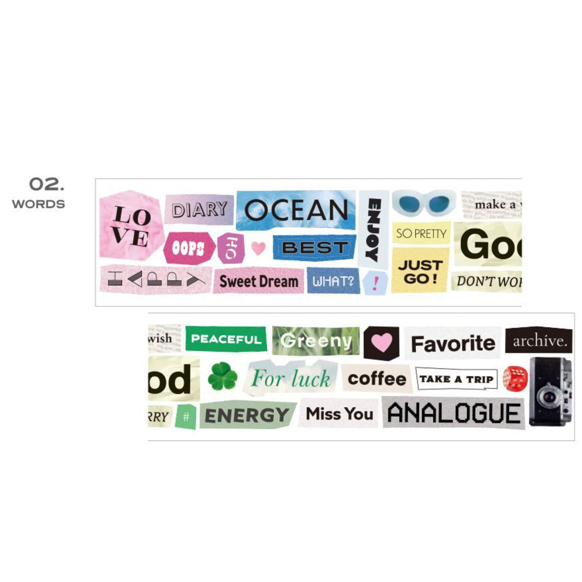 Iconic - Sticker Roll Pet - Magazine Collage