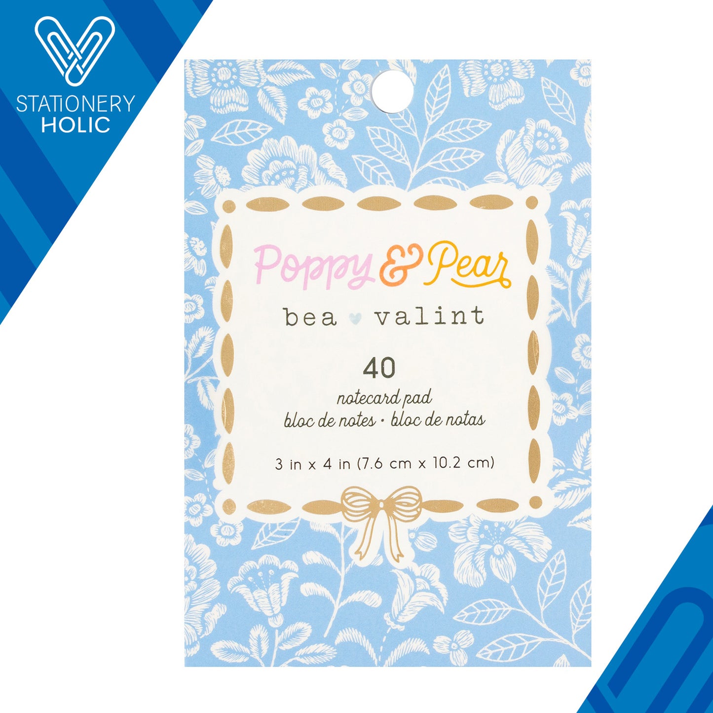 Bea Valint - 3 x 4 Journaling Cards - Poppy & Pear