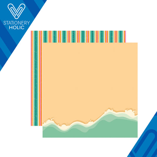 Simple Stories - Hoja Papel 12 x 12 - Just Beachy - Beach Vibes