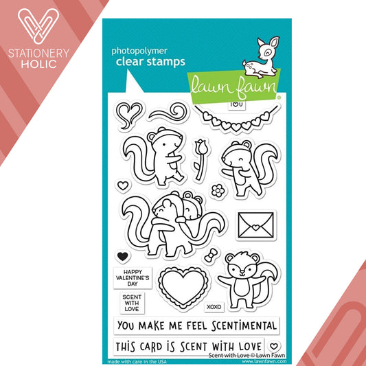 Lawn Fawn - Sellos 4 x 6 - Scent With Love