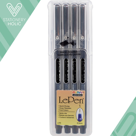 Marvy Uchida - Le Pen (4 unidades) - Negro