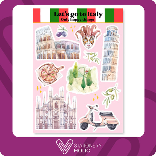 Only Happy Things - Stickers - Let's Go To Italy