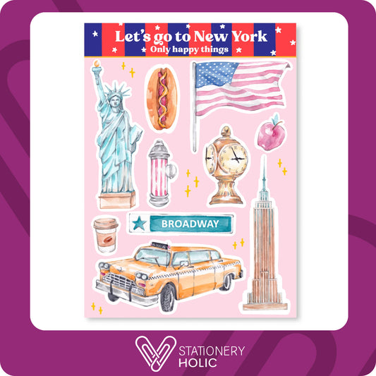 Only Happy Things - Stickers - Let's Go To New York