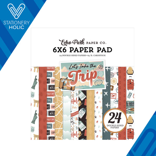 Echo Park - Bloc Papel 6 x 6 - Let's Take The Trip