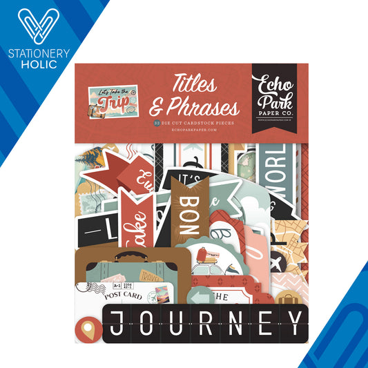 Echo Park - Ephemera Titles & Phrases - Let's Take The Trip