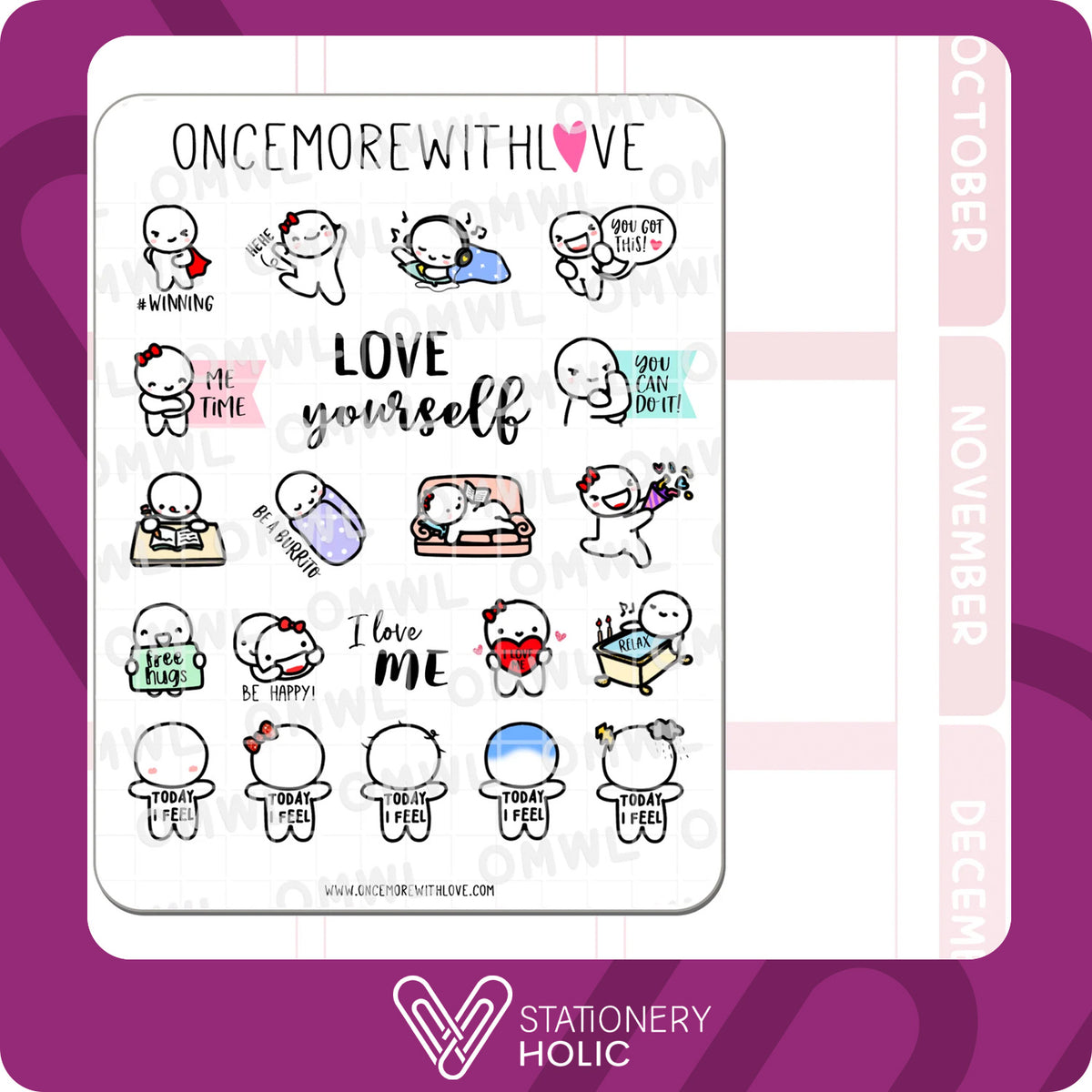 Once More With Love - Stickers - Love Yourself