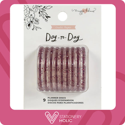 Maggie Holmes - Discos Plasticos 1.75" - Pink Glitter