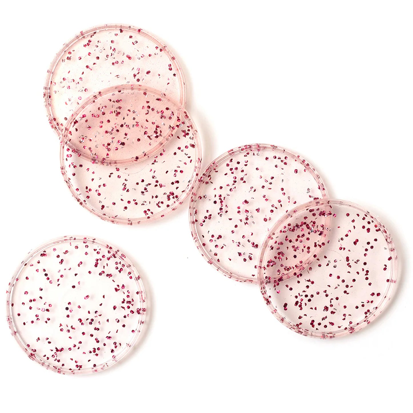 Maggie Holmes - Discos Plasticos 1.75" - Pink Glitter
