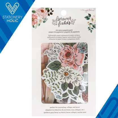Maggie Holmes - Ephemera y Washi Stickers - Forever Fields